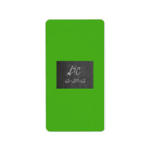 Chalkboard Green Wedding Small Candy Wrapper Personalized Address Labels