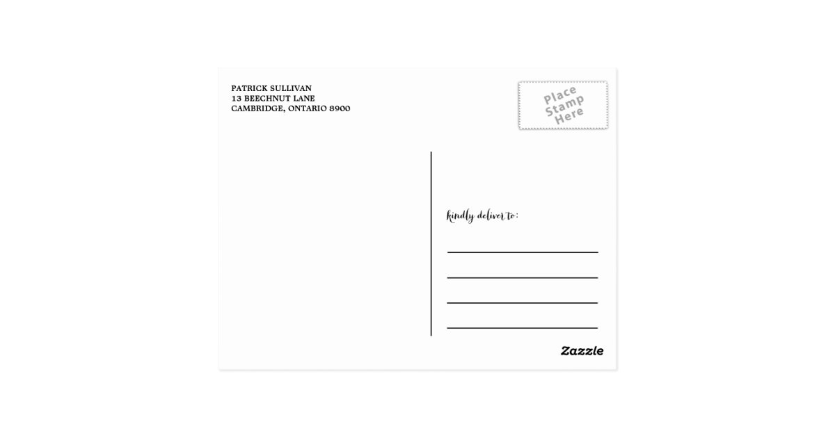 Chalkboard Hand Lettering Thank You Postcard | Zazzle