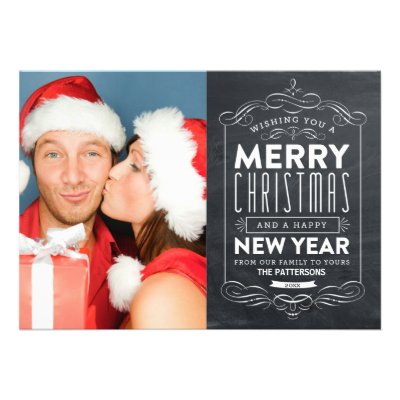 CHALKBOARD HOLIDAYS | HOLIDAY PHOTO CARD