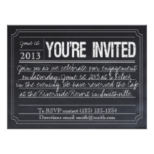 Chalkboard Invitation