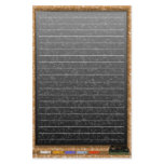 chalkboard lines custom stationery
