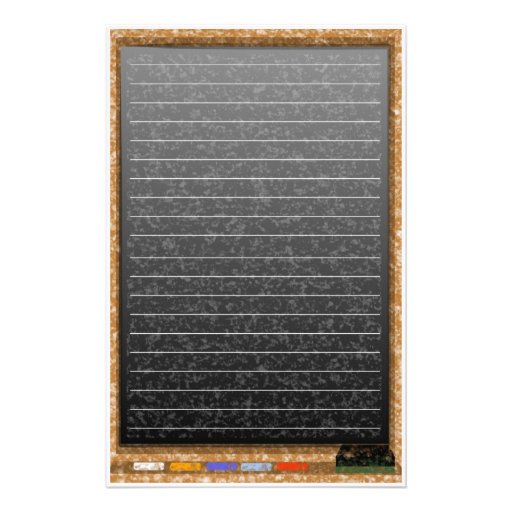 chalkboard lines stationery Zazzle