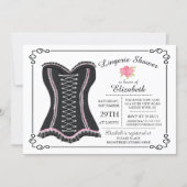 Chalkboard Lingerie Bridal Shower Invitation Zazzle