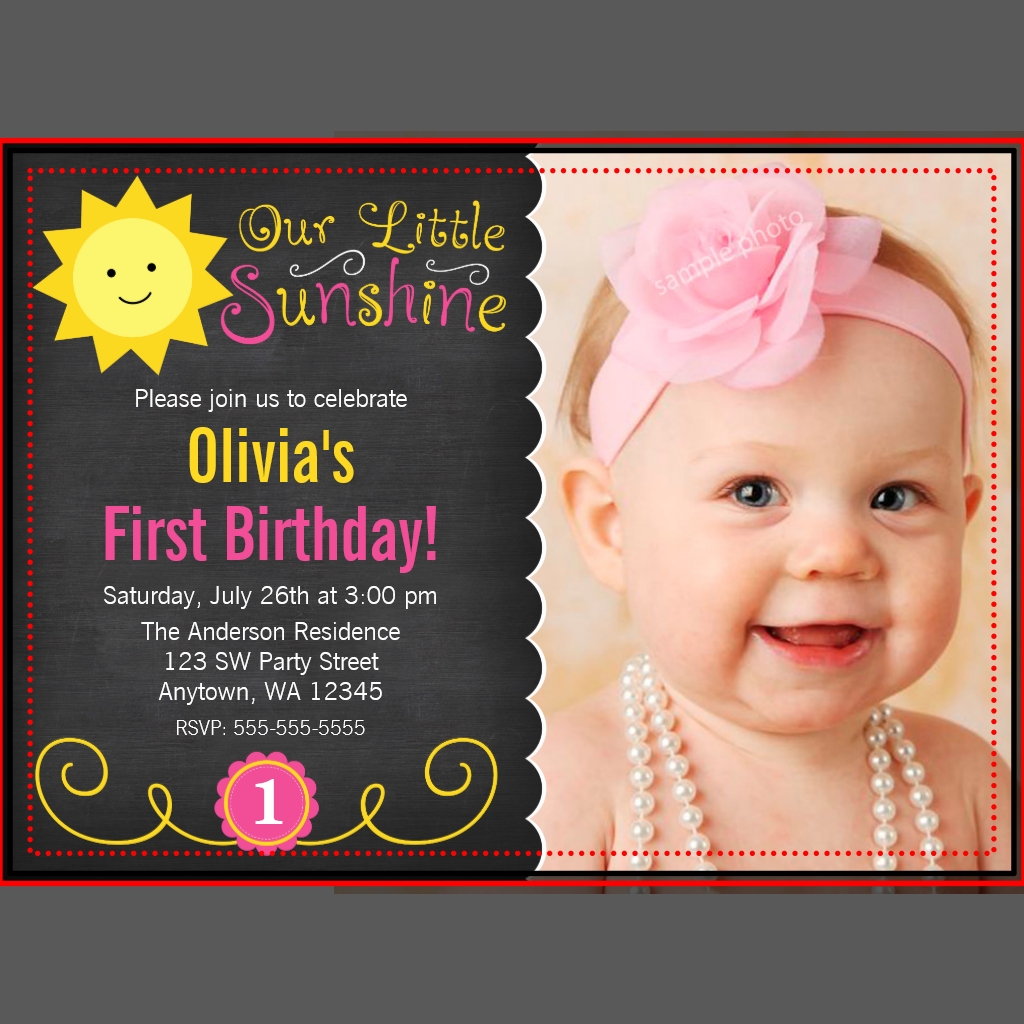 Chalkboard Little Sunshine Pink Yellow Birthday 4.5x6.25 Paper Invitation Card | Zazzle - chalkboard_little_sunshine_pink_yellow_birthday_4_5x6_25_paper_invitation_card-r7ece25ae15cf4e4ba7784b055728b7f9_zearc_1024