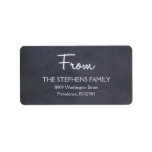Chalkboard Look Holiday Address Labels labels
