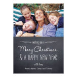 Chalkboard Look Holiday Photo Cards invitations