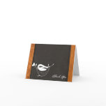 Chalkboard Love Bird Wedding Thank You Greeting Card