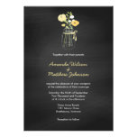Chalkboard Mason Jar Wedding Invitations