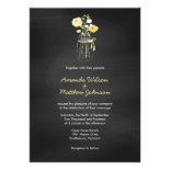 Chalkboard Mason Jar Wedding Invitations