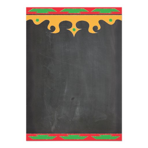Chalkboard Mexican Fiesta Baby Shower invitations