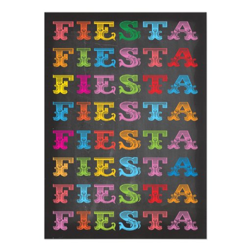 Chalkboard Mexican Fiesta Engagement Party Invitations