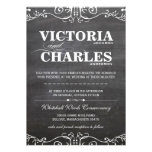 Chalkboard Modern Vintage Typography Invite