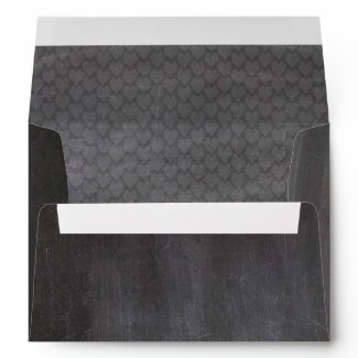 Chalkboard Modern Vintage Wedding Envelopes