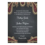 Chalkboard Paisley Wedding Invitations invitations
