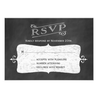 Chalkboard RSVP