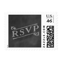 Chalkboard RSVP Stamp