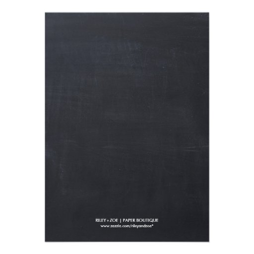 Chalkboard Rustic Vintage Graduation Party BBQ Card