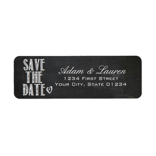 return-address-labels-save-the-date-script-font-zazzle