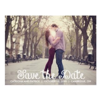 Chalkboard Save the Date Announcement Postcard