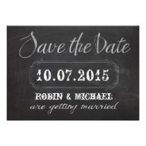 Chalkboard Save the Date invitation invitations