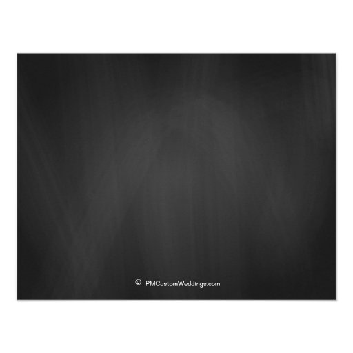Chalkboard Save the Date Photo Announcement