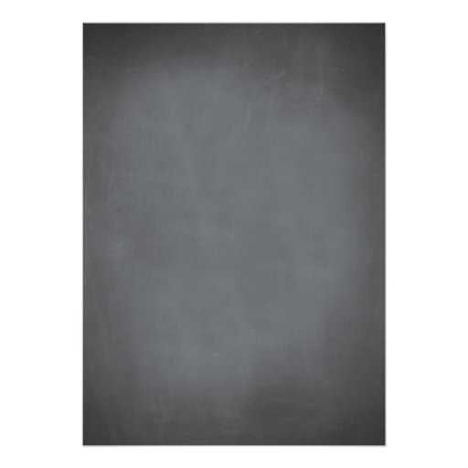 Chalkboard Script White Wedding Invitation