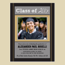 Chalkboard Sketch Graduation Postcard (black) postcards