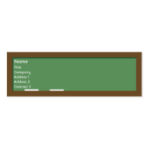 Chalkboard - Skinny Business Card Template