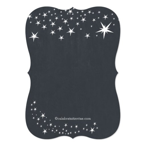 Chalkboard Slumber Party Birthday Party Invitation