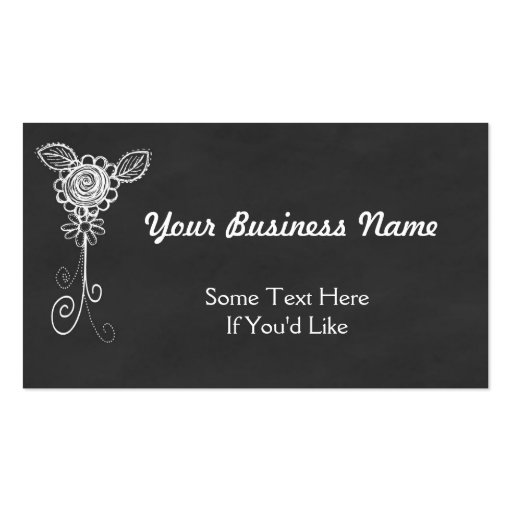 Chalkboard Style All Purpose Business Card (front side)