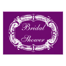 Chalkboard Style Bridal Shower Invitation