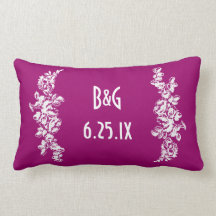 Chalkboard Style WEDDING Gift Throw Pillow