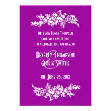 Chalkboard Style WEDDING Invitation