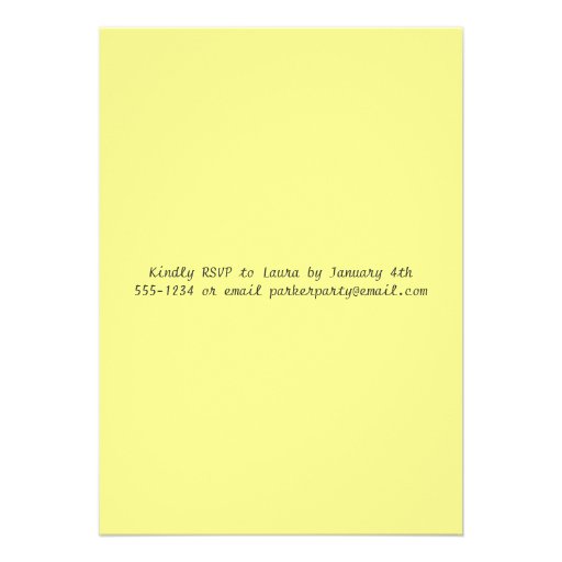 Chalkboard Style Wedding Reception Only Invite