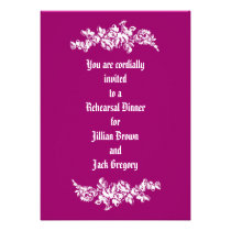 Chalkboard Style WEDDING Rehearsal Dinner invitations