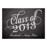 Chalkboard Swirl Class of 2013 Invitation