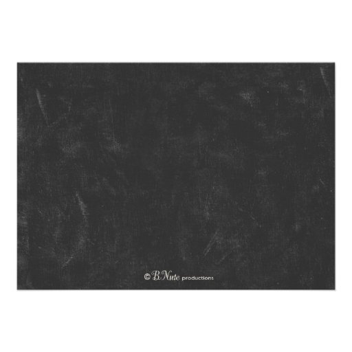Chalkboard Typography Party Invitation
