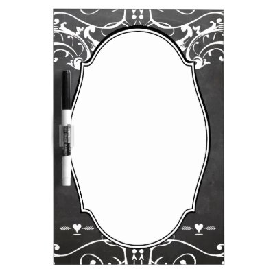 Chalkboard Typography Weddings Dry-Erase Board