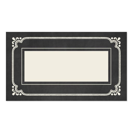 Chalkboard Union | Wedding Place Cards Business Card (front side)