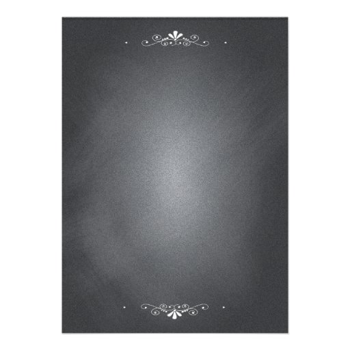 Chalkboard Wedding Invitation