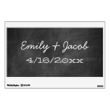 Chalkboard Wedding or Shower Wall Decal