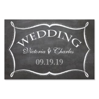 Chalkboard Wedding Personalized Lawn Sign