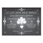 Chalkboard Wedding Rehearsal Mason Jar Invitation