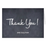 Chalkboard Writing Thank You Card