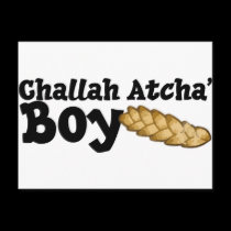 Challah Atcha' Boy postcards