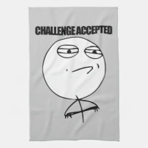 Challenge Accepted American MoJo Kitchen Towel
