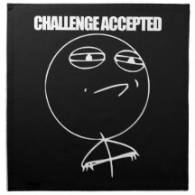 Challenge Accepted American MoJo Napkin