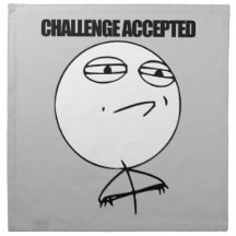 Challenge Accepted American MoJo Napkin