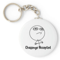 Challenge Accepted Black & White Text