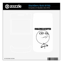 Challenge Accepted BlackBerry Bold Skin